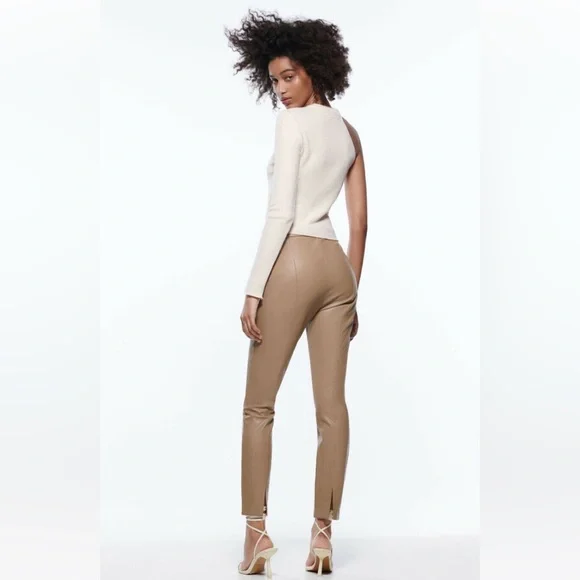 ZARA high-waisted leather leggings - Picture 3 of 6